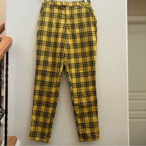Hot Topic Women’s Yellow and Black Pants Sz S